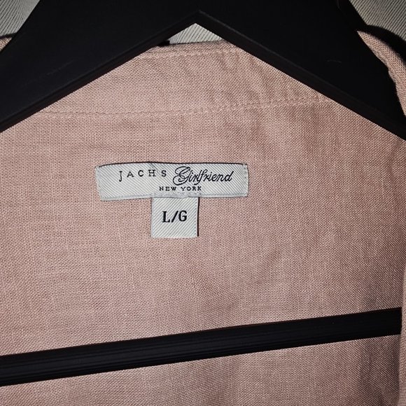 Jachs Girlfriend Linen Blend Tie-front Shirt - Picture 2 of 4